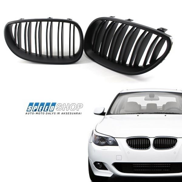 BMW 5 (E60) dvigubos priekinės grotelės
